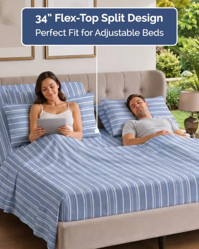 Flex Top Split Head King 6 Piece Sheet Set