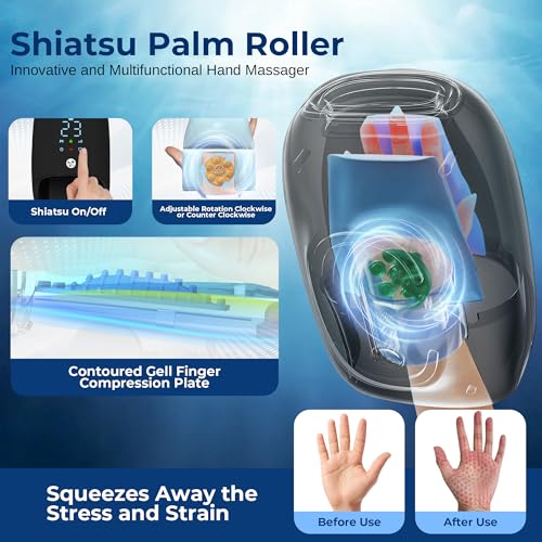 Electric Hand Massager with Heat and Compression