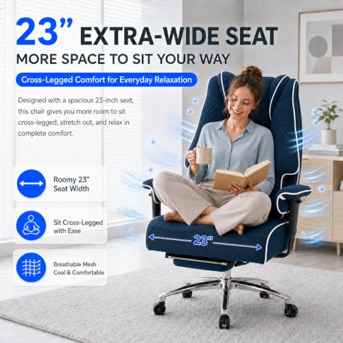 DJ.Wang Big and Tall Office Chair 400lbs