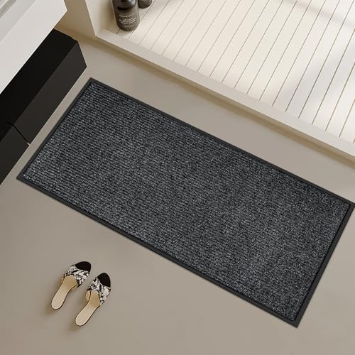 2'x4' Indoor Outdoor Door Mat Heavy Duty Front Door Mat Absorbent (8 Sq Ft)