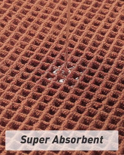 Upgraded Waffle Bath Mat Ultra Absorbent Non Slip Bathroom Mat (2 Sq Ft)