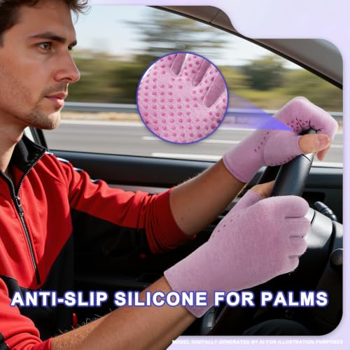2 Pair Arthritis Compression Gloves for Hand Arthritis (2 Count)