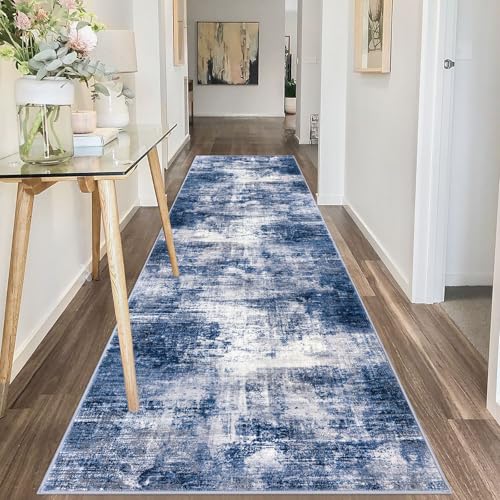 Abstract Runner Rug 3x10 Ft Washable Runners for Hallways (30 Sq Ft)