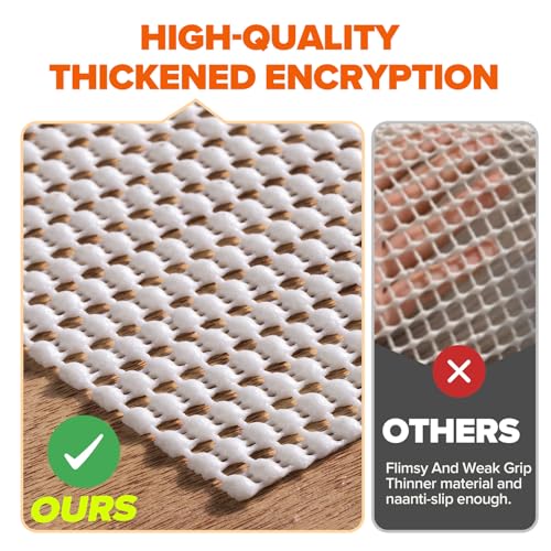 Non Slip Rug Pad Gripper 7x9 Feet (63 Sq Ft)