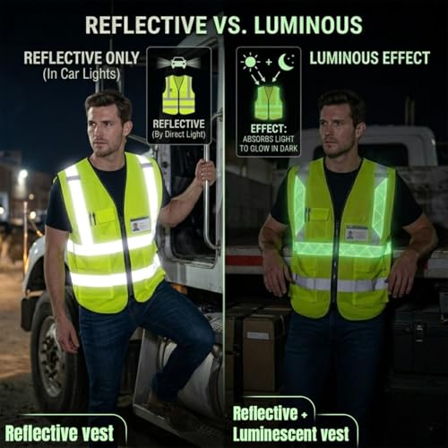Luminous Safety Vest Customize Your Logo Work Vest with Luminous Hi