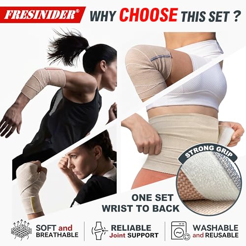 Premium Elastic Bandage Wrap 8 Pack (8 Count)