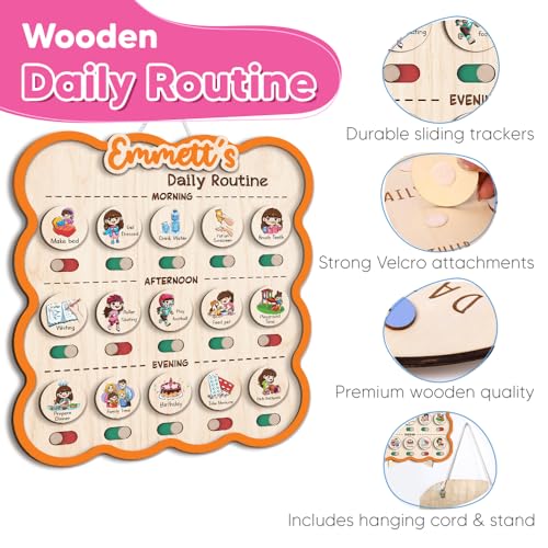Personalized Wooden Chore Chart for Kids