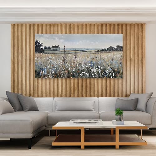 Canvas Wall Art Vintage Decor Artwork Classical Oil Painting Canvas Prints Vintage Landscape Wall Art Suitable for Living Room Bedroom and Office Home Decor Painting 24"x48"