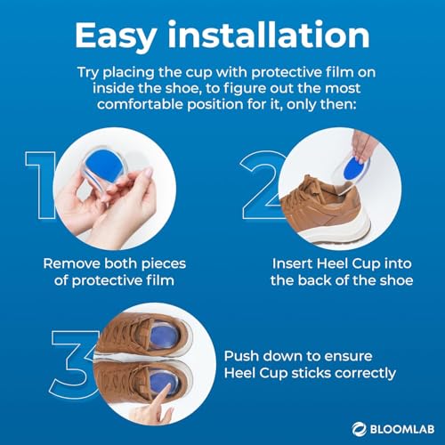 Gel Heel Cups for Heel Pain Relief