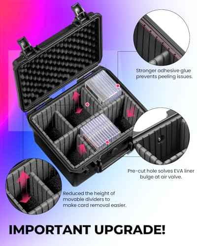 Card Cases for Sport Trading Graded Card Holder IP67 Waterproof Storage Box