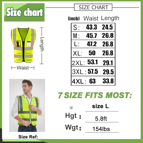 High Visibility Reflective Safety Vest with Pockets Custom Your Logo Safety Workwear