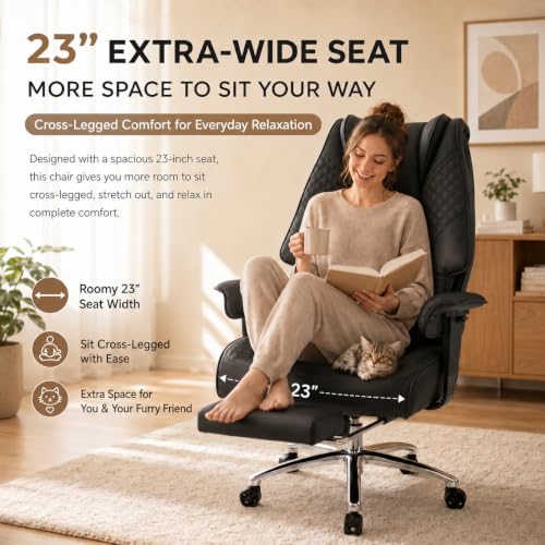 DJ.Wang Big and Tall Office Chair 400lbs