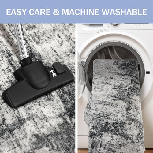 Abstract Runner Rug 2x7 Ft Washable Runners for Hallways (14 Sq Ft)
