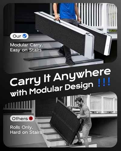KOLOTOO Portable Wheelchair Ramp 12FT