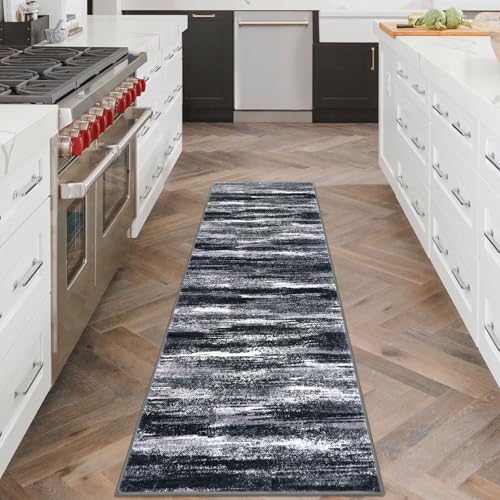 Abstract Washable 2x6 Runner Rug Non Slip Runners for Hallway