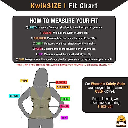 TIGER QUEEN Hi Vis Safety Vest for Women Class 2