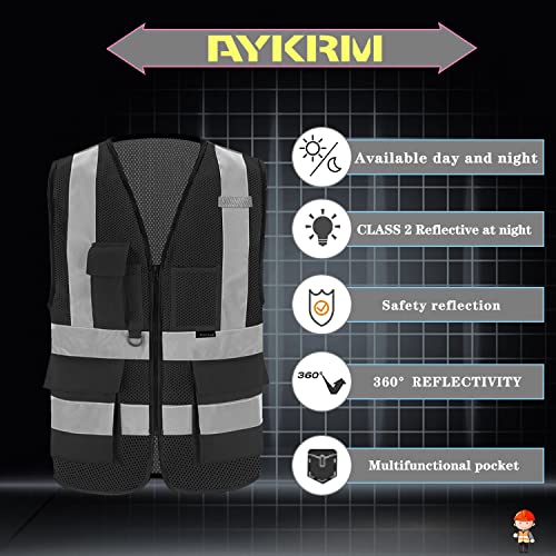 XSmall Black safety vest xs