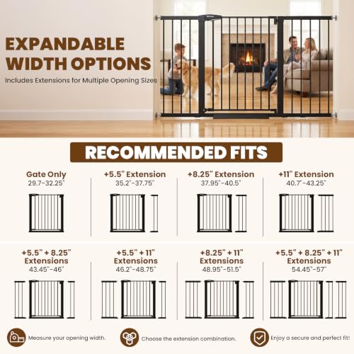 29.7 57" Extra Wide Baby Gate