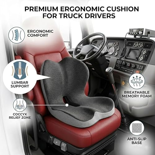 Ultimate L Shaped Truck Driver Seat Cushion