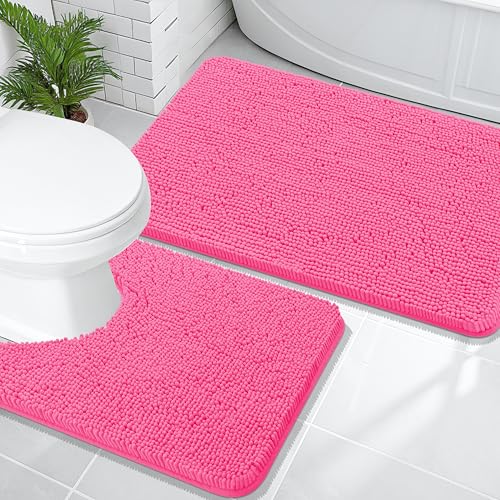 Chenille Bathroom Rugs Mats Sets 2 Piece