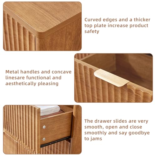 Fluted 6 Drawers Dresser