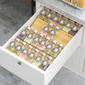 Bamboo Spice Drawer Organizer with Non (4 Count)