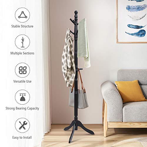 Wood Coat Rack Freestanding