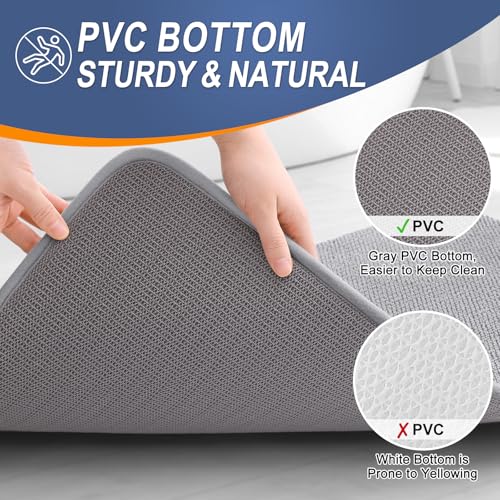 Memory Foam Bathroom Runner Rug 47x17