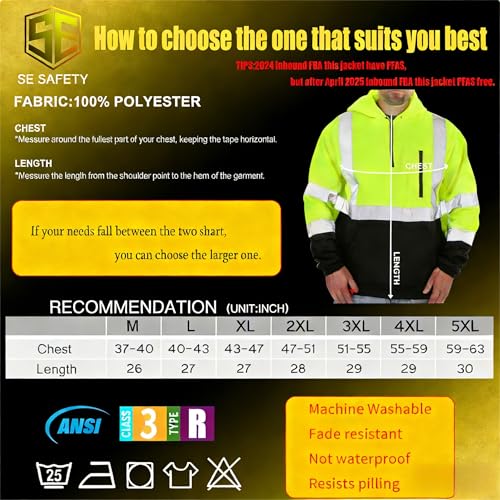 Work Safety Sweater High Visibility Construction