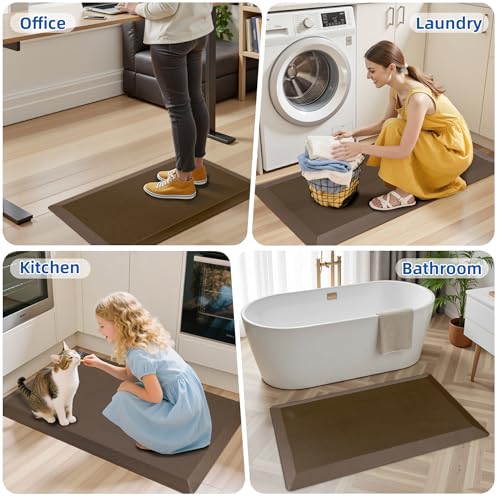Extra Thick Anti Fatigue Mat for Kitchen Floor (2 Count)