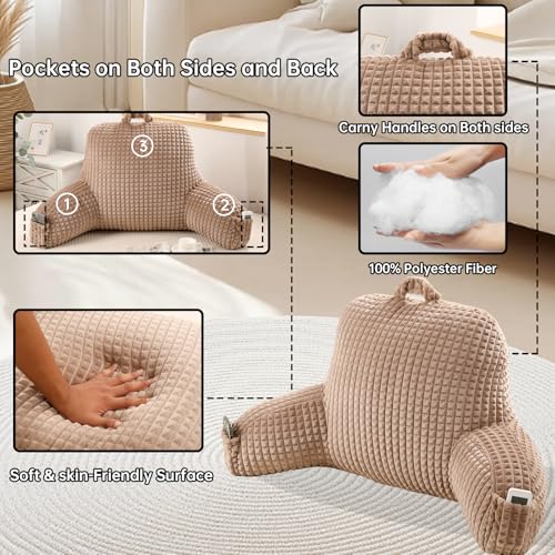 Reading Pillow with Arms for Bed Sitting