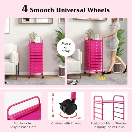 10 Drawer Storage Cart w