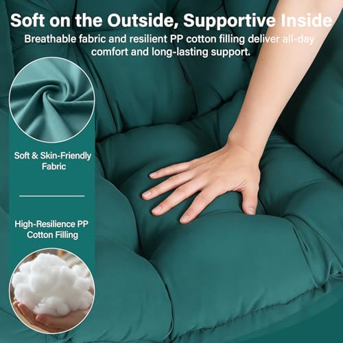 Modern Lazy Chair with Ottoman