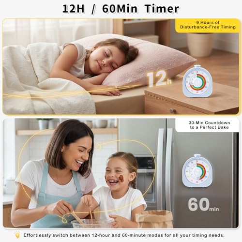 Kids Timer with Rainbow Visual Disk