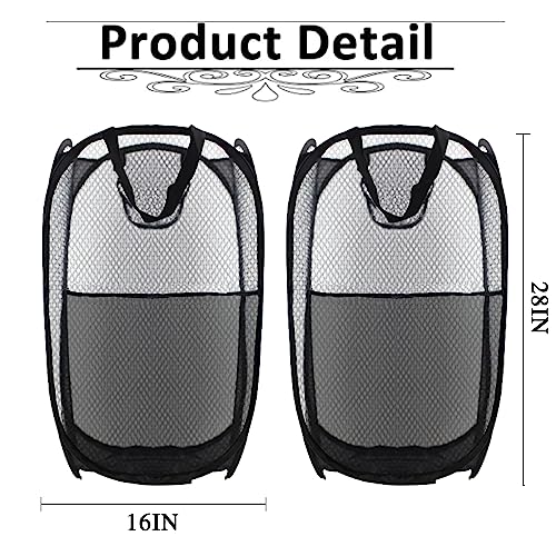 Collapsible Pop Up Laundry Hamper (2 Count)