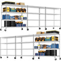 4 Tier NSF Steel 55.5" Wx24 Dx76 H Wire Shelving 2400lbs (6 Count)