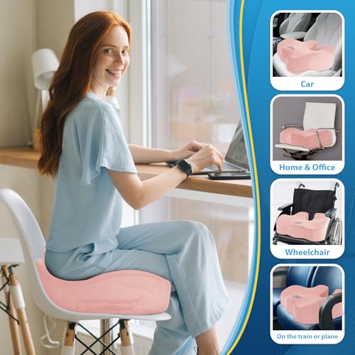 Memory Foam Seat Cushion for Office Chair & Car Seat
