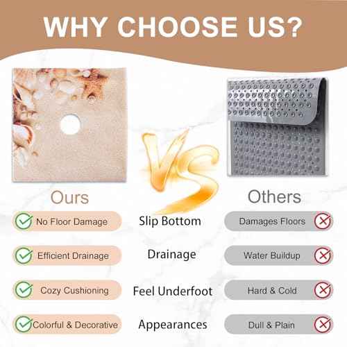 Square Shower Mat Non Slip