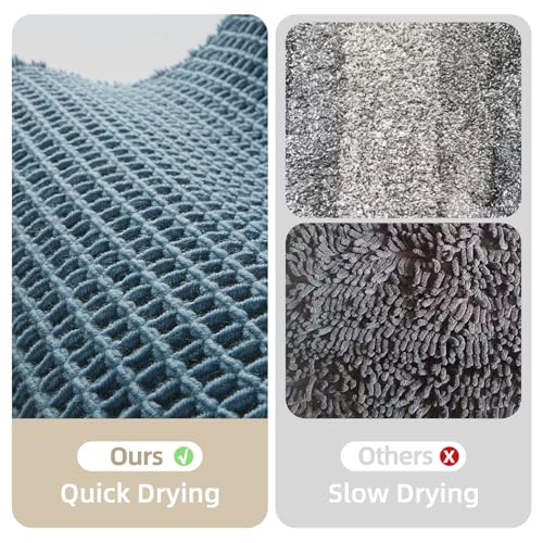 Waffle Runner Rug Bathroom (120 Sq Ft)