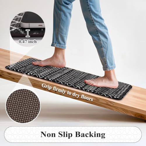 Anti Fatigue Kitchen Mats for Floor (2 Count)