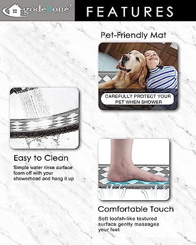 Shower Mats Non Slip Without Suction Cups