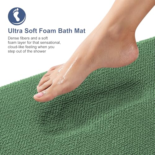 Memory Foam Bathroom Runner Rugs 47x17