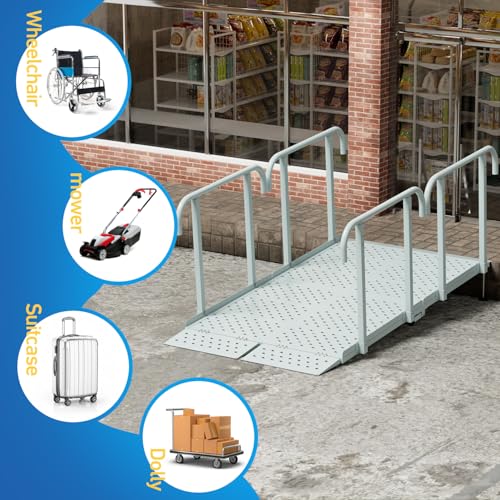 6' Wheelchair Ramp with Handrails