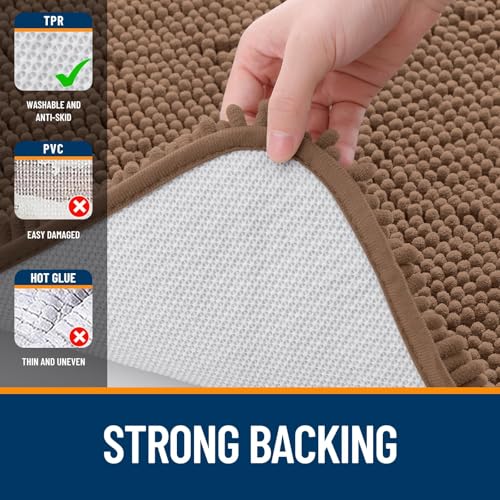 Chenille Bathroom Rugs Sets 3 Piece (5 Count)