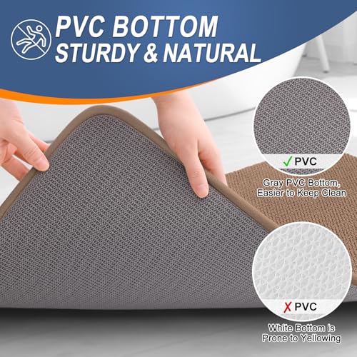 Memory Foam Bathroom Runner Rugs 47x20