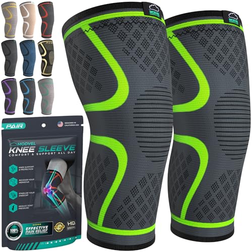 Compression Knee Brace for Women & Men (2 Count)