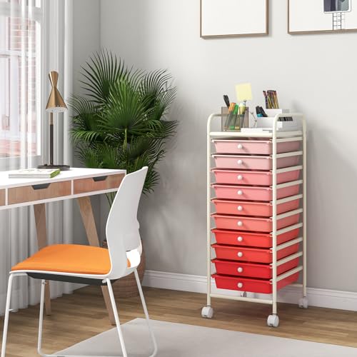 10 Drawer Storage Cart w