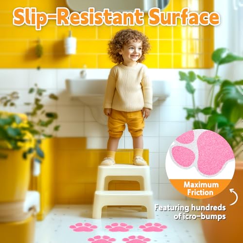 20PCS Dog Paw Non Slip Bathtub Stickers with Scraper