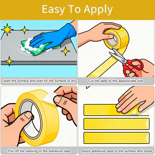 Anti Slip Safety Tape 2" x30FT Yellow Non (30 Foot)