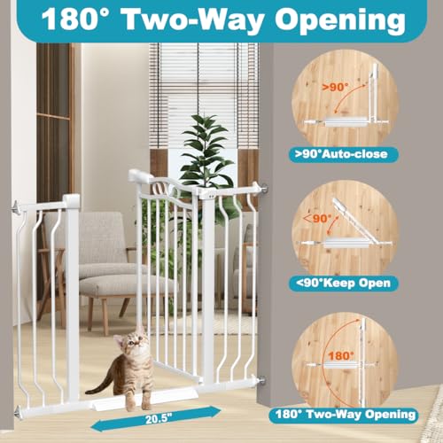29.9 43.7 in Wide Baby Gate for Stairs Doorways